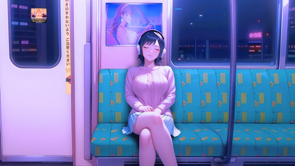 anime-girl-listening-to-music-headphone-digital-art-4k--298@