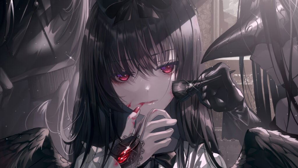 anime-girl-red-eye-4k-i